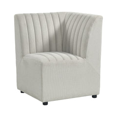 Jemma Beige Linen Upholstered Corner Chair - Ornate Home