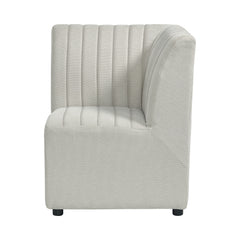 Jemma Beige Linen Upholstered Corner Chair - Ornate Home