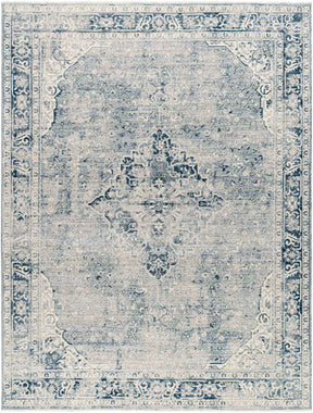 Jemma Blue Medallion Area Rug - Clearance - Ornate Home