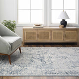 Jemma Blue Medallion Area Rug - Clearance - Ornate Home