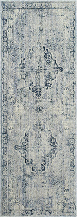 Jemma Blue Medallion Area Rug - Clearance - Ornate Home