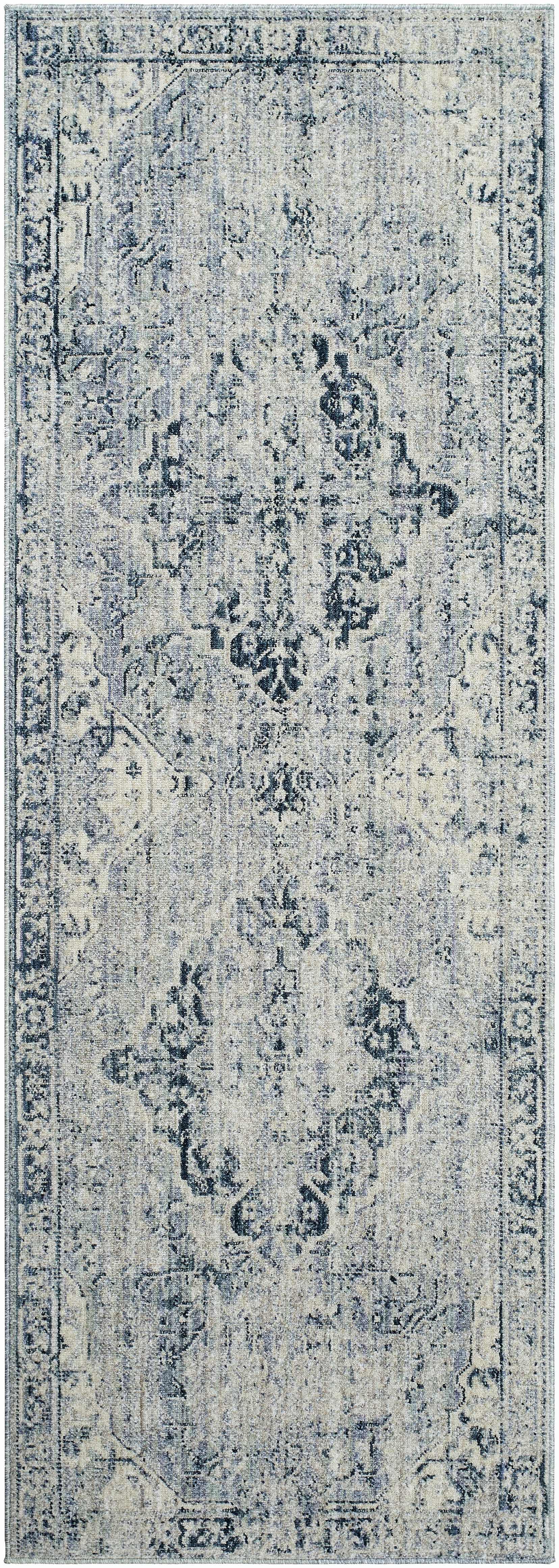 Jemma Blue Medallion Area Rug - Clearance - Ornate Home