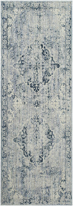 Jemma Blue Medallion Area Rug - Clearance - Ornate Home