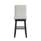 Jemma Dark Espresso/Beige Swivel Bar Stool (Set of 2) - Ornate Home