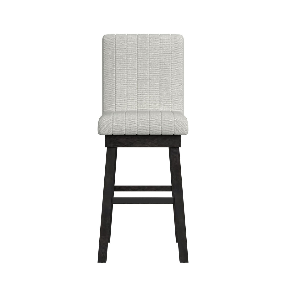 Jemma Dark Espresso/Beige Swivel Bar Stool (Set of 2) - Ornate Home