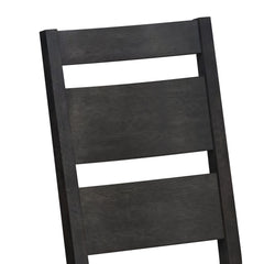Jemma Dark Espresso/Beige Wood Back Dining Side Chair (Set of 2) - Ornate Home