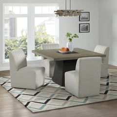 Jemma Grey 5-Piece Standard Height Dining Set - Ornate Home