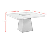 Jemma Grey 6-Piece Standard Height Dining Set with Square Table, Two Chairs & Bench - Ornate Home