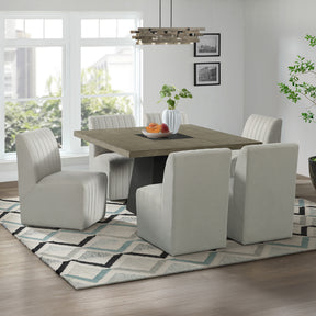 Jemma Grey 7-Piece Standard Height Dining Set - Ornate Home