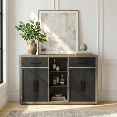 Jemma Grey/Dark Espresso Buffet - Ornate Home