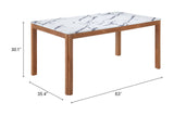 Jemy White Dining Table - Ornate Home