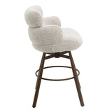 Jena Beige Bar Chair W/Swivel - Ornate Home