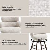 Jena Beige Bar Chair W/Swivel - Ornate Home