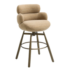 Jena Taupe Bar Chair W/Swivel - Ornate Home