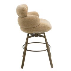 Jena Taupe Bar Chair W/Swivel - Ornate Home