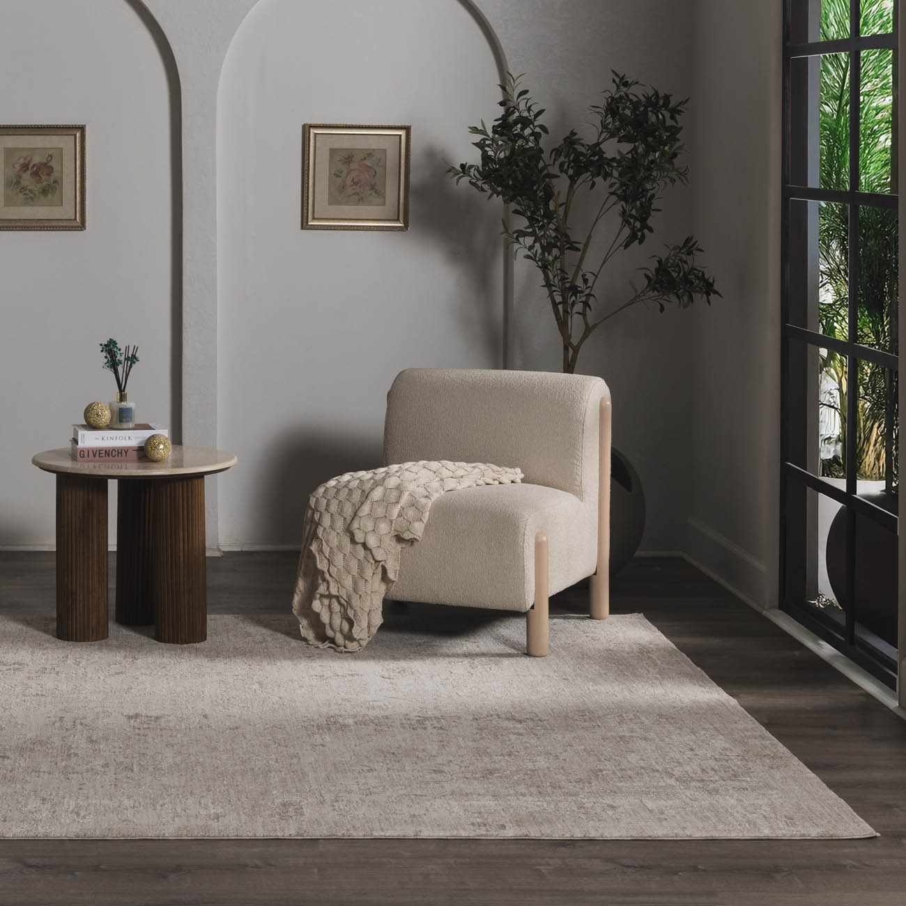 Jenis Gray Luxe Rug - Ornate Home