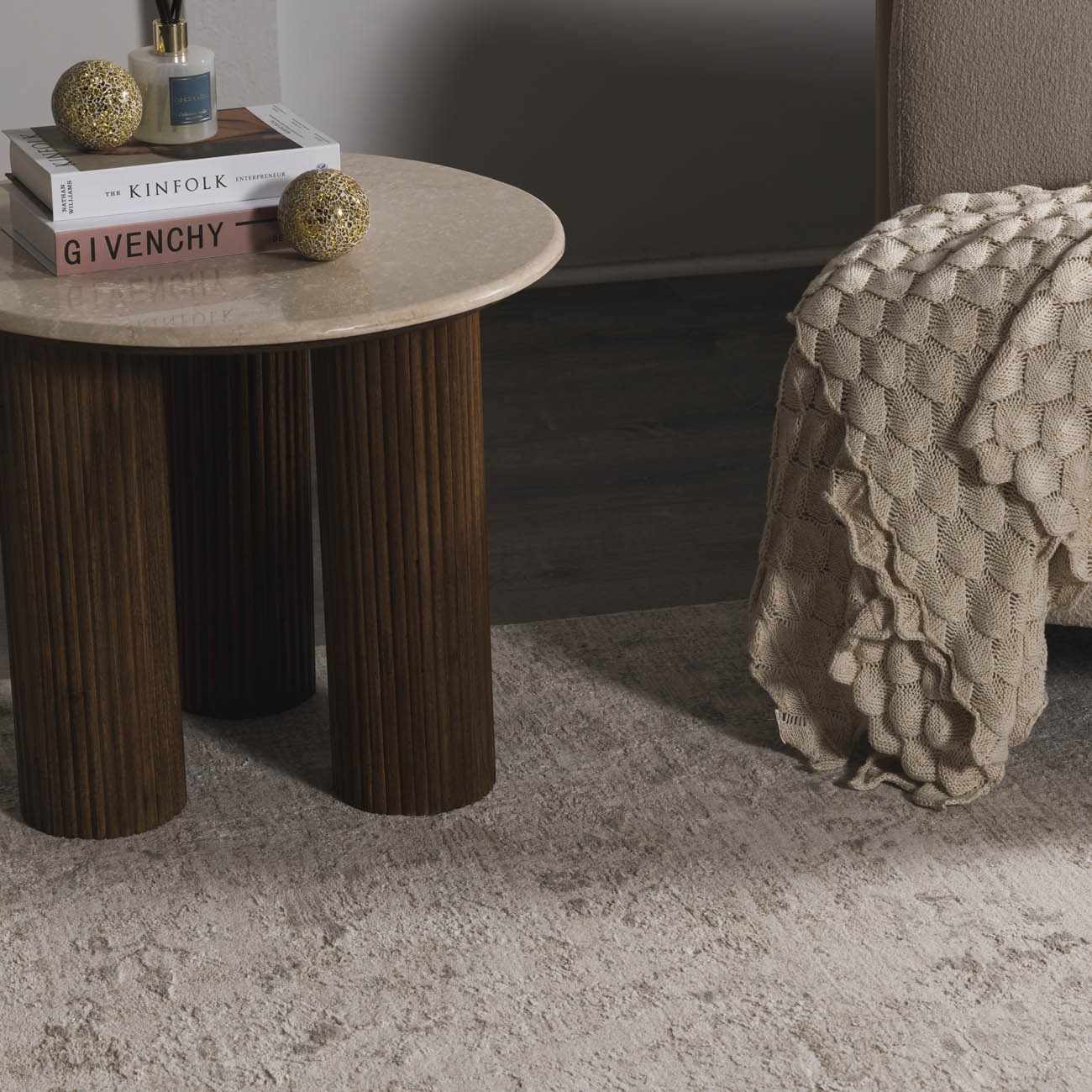 Jenis Gray Luxe Rug - Ornate Home