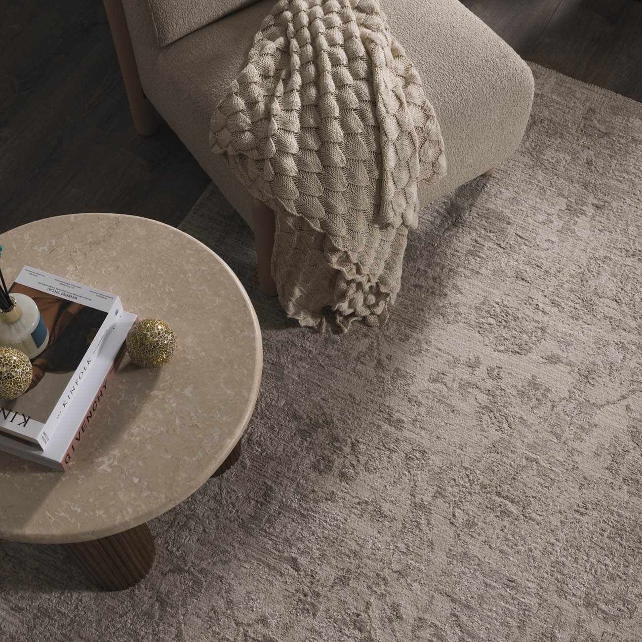 Jenis Gray Luxe Rug - Ornate Home