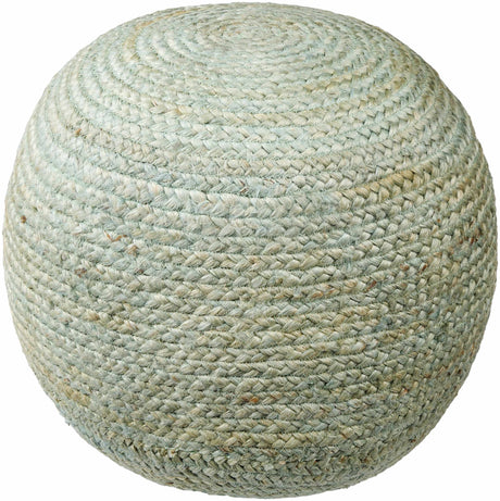 Jenkinjones Knitted Aqua Jute Pouf - Ornate Home