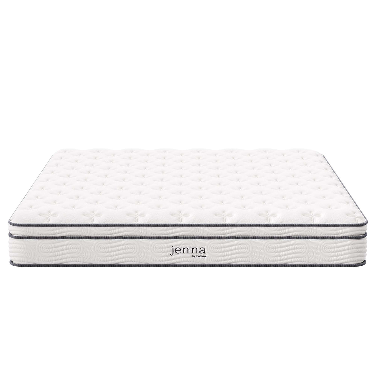 Jenna White 10" Innerspring and Foam California King Mattress - Ornate Home