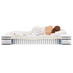Jenna White 10" Innerspring and Foam California King Mattress - Ornate Home