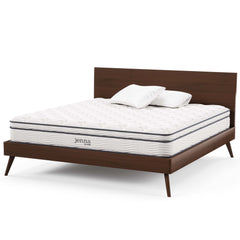 Jenna White 10" Innerspring and Foam California King Mattress - Ornate Home