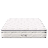 Jenna White 10" Innerspring and Foam Full Mattress - Ornate Home
