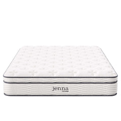 Jenna White 10" Innerspring and Foam Full Mattress - Ornate Home