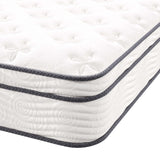 Jenna White 10" Innerspring and Foam Full Mattress - Ornate Home