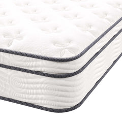 Jenna White 10" Innerspring and Foam Full Mattress - Ornate Home