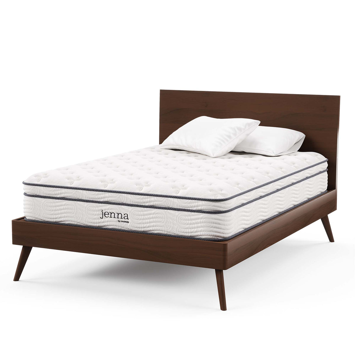 Jenna White 10" Innerspring and Foam Full Mattress - Ornate Home
