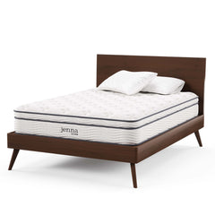 Jenna White 10" Innerspring and Foam Full Mattress - Ornate Home