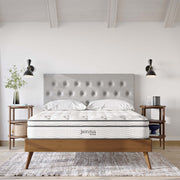 Jenna White 10" Innerspring and Foam Queen Mattress - Ornate Home