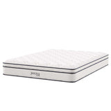 Jenna White 10" Innerspring and Foam Queen Mattress - Ornate Home