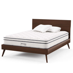 Jenna White 10" Innerspring and Foam Queen Mattress - Ornate Home