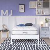 Jenna White 10" Innerspring and Foam Twin Mattress - Ornate Home