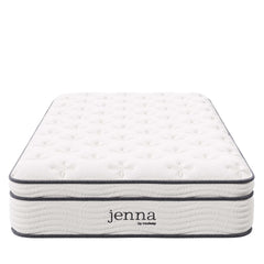 Jenna White 10" Innerspring and Foam Twin Mattress - Ornate Home