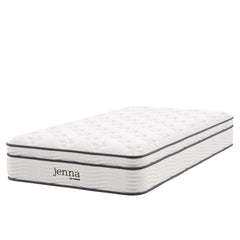 Jenna White 10" Innerspring and Foam Twin XL Mattress - Ornate Home