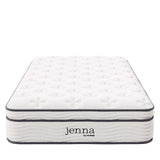 Jenna White 10" Innerspring and Foam Twin XL Mattress - Ornate Home