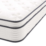Jenna White 10" Innerspring and Foam Twin XL Mattress - Ornate Home