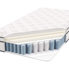 Jenna White 10" Innerspring and Foam Twin XL Mattress - Ornate Home