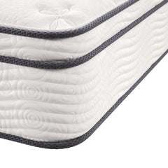 Jenna White 12" Innerspring and Foam Full Mattress - Ornate Home