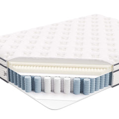 Jenna White 12" Innerspring and Foam Full Mattress - Ornate Home