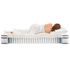 Jenna White 12" Innerspring and Foam Full Mattress - Ornate Home