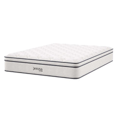 Jenna White 12" Innerspring and Foam King Mattress - Ornate Home