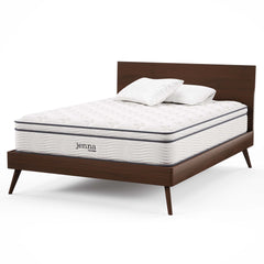 Jenna White 12" Innerspring and Foam King Mattress - Ornate Home