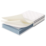 Jenna White 12" Innerspring and Foam Twin Mattress - Ornate Home