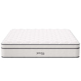 Jenna White 14" Innerspring and Foam California King Mattress - Ornate Home