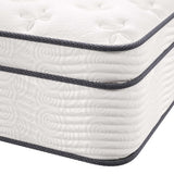 Jenna White 14" Innerspring and Foam California King Mattress - Ornate Home