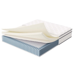 Jenna White 14" Innerspring and Foam California King Mattress - Ornate Home